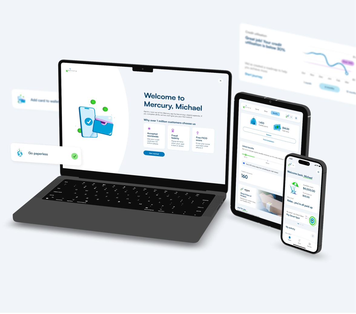 Mercury digital presence — public website surface giving the brand a findable home online