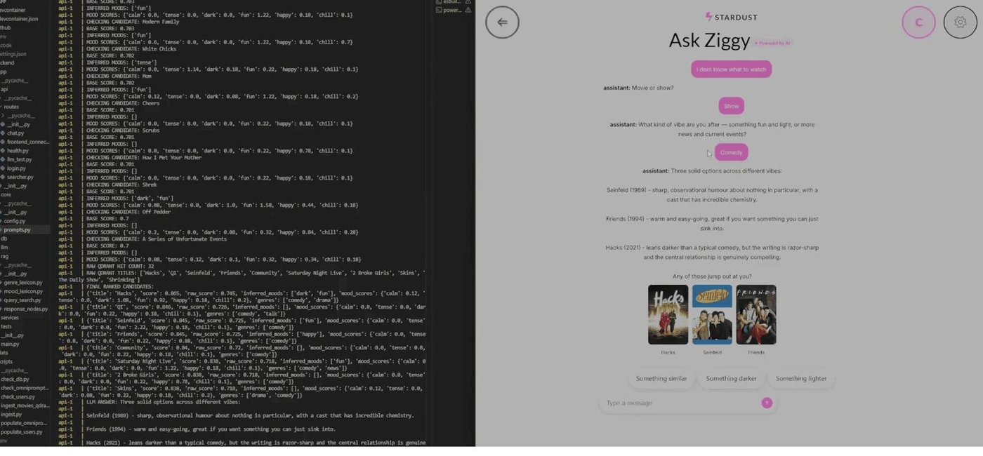 Project Stardust — reasoning layer between the LLM and the UI