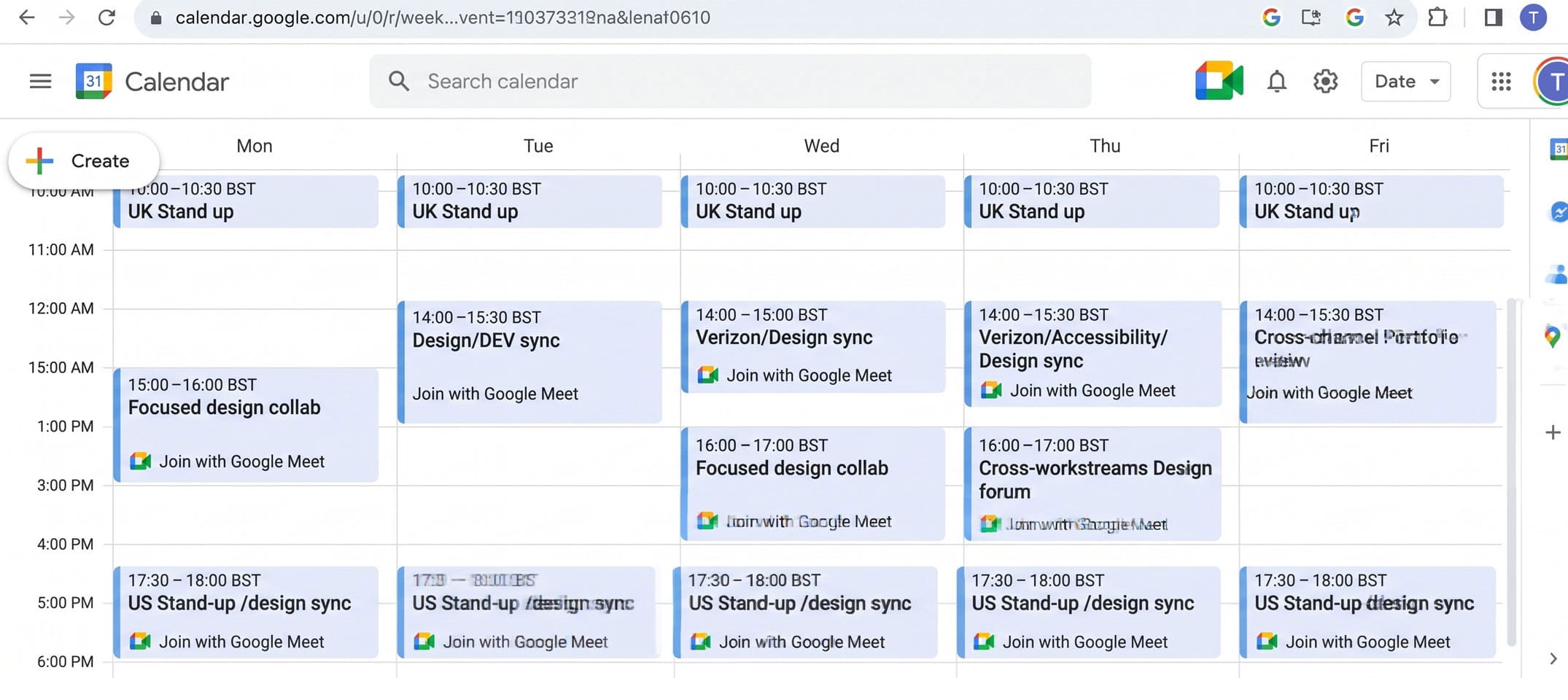 Onboarding flow for the incoming US design team and ongoing mentoring of junior members
